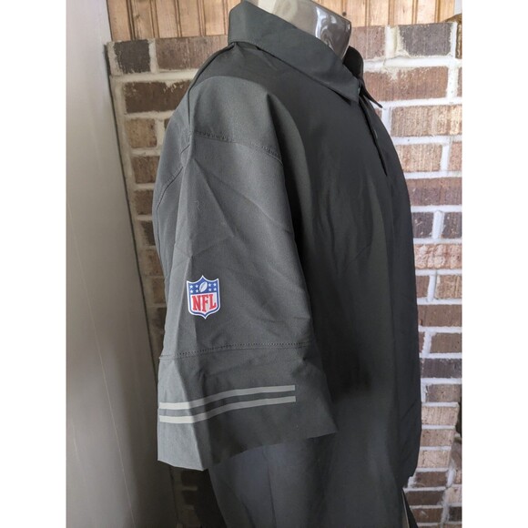 New York Jets On Field NIKE Dri-Fit NFL Polo Golf Shirt  XXL Great Condition A+ - Picture 5 of 13
